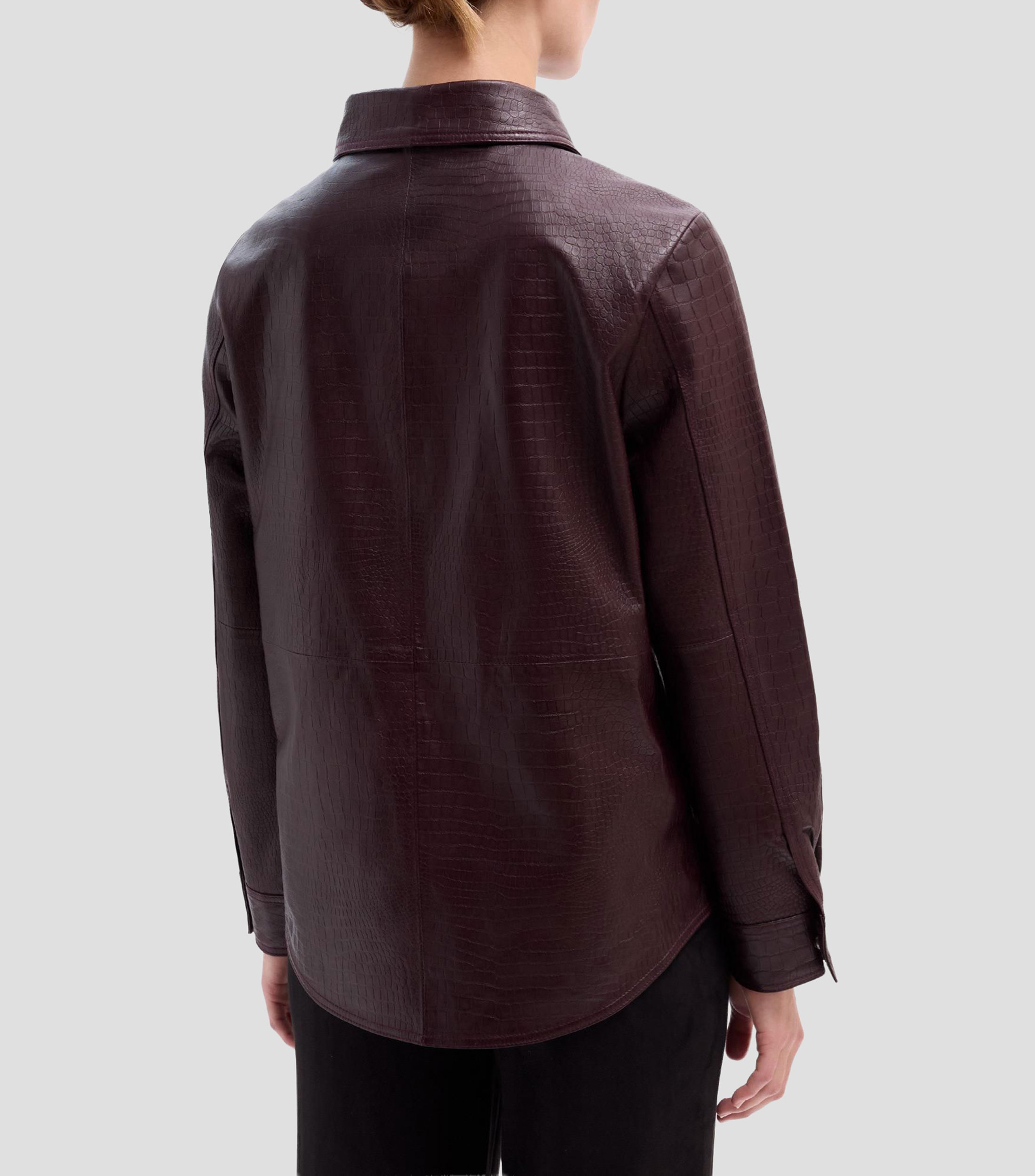 Sobrecamisa Nepo en piel Mujer